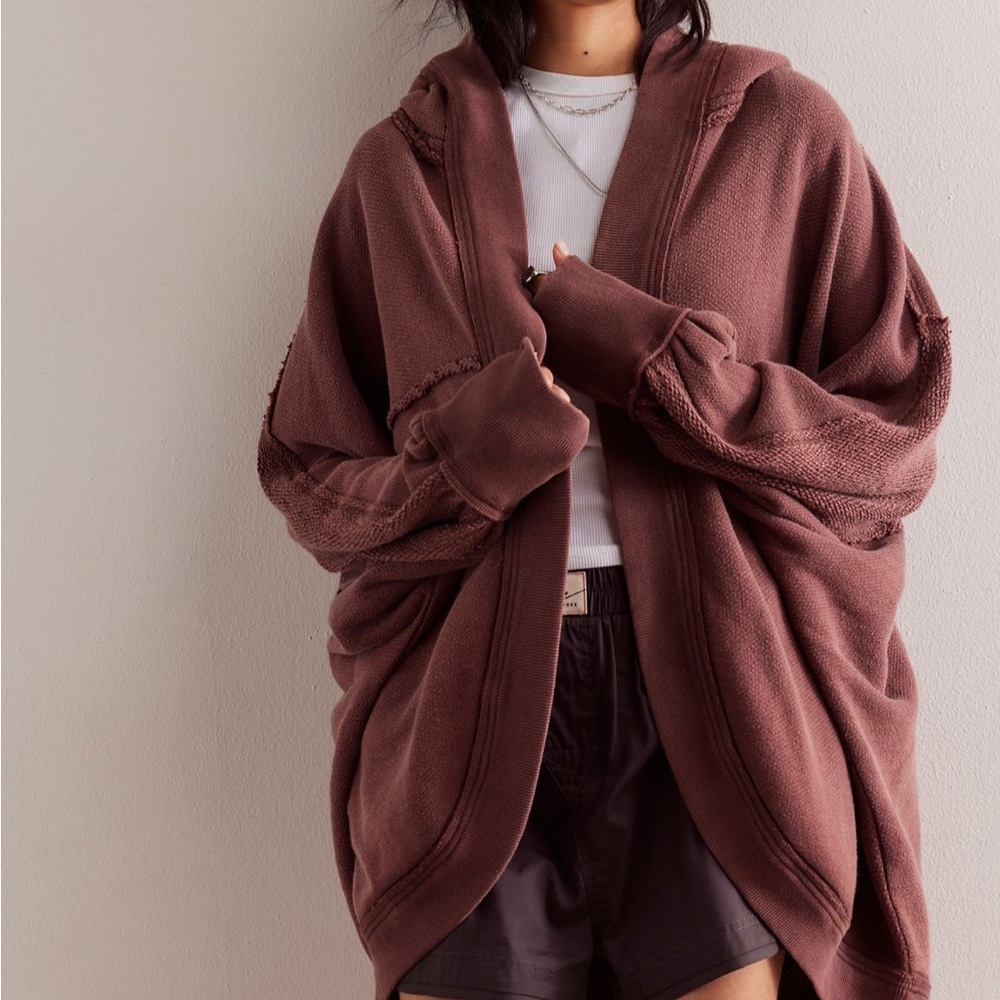Cozy Brown Oversized Hoodie